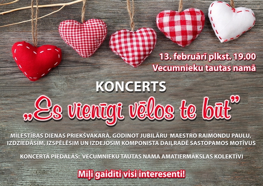 Amatierkolektīvu koncerts Vecumniekos