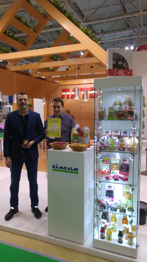 Rāmkalnu sukādēm zelta medaļa Maskavas izstādē ProdExpo