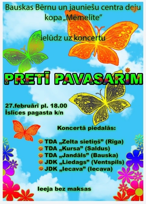 Deju kopa «Mēmelīte» ielūdz uz koncertu Īslīcē