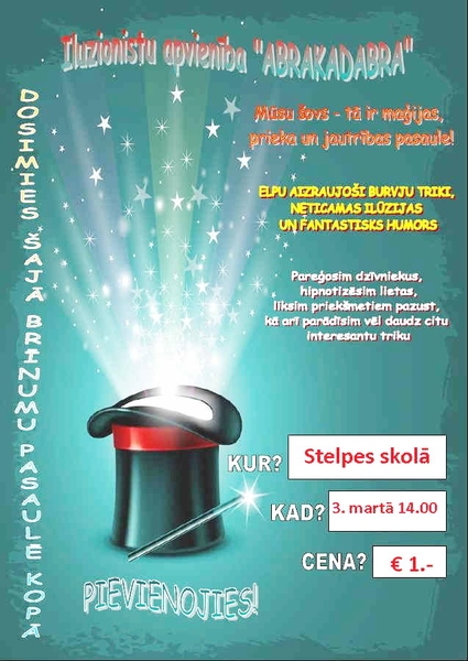 Iluzionistu šovs Stelpē