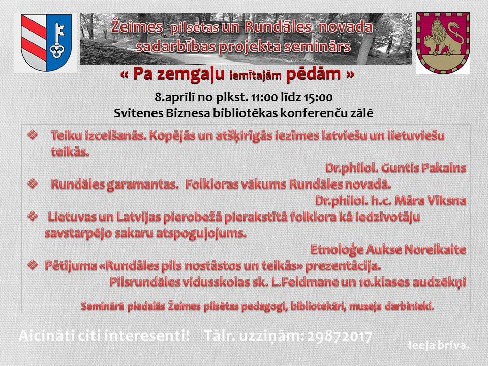Seminārā Svitenē izzinās Latvijas un Lietuvas teikas