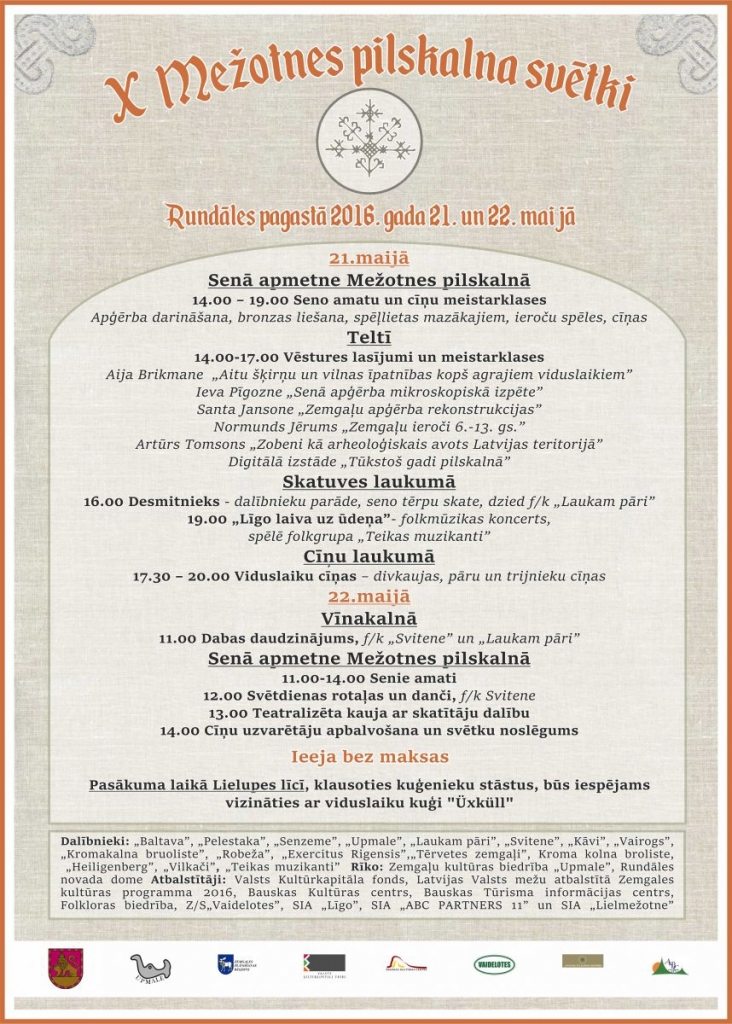 X Mežotnes pilskalna svētki