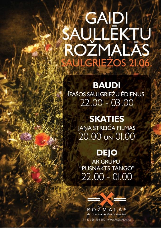 Sagaidi saullēktu «Rožmalās»