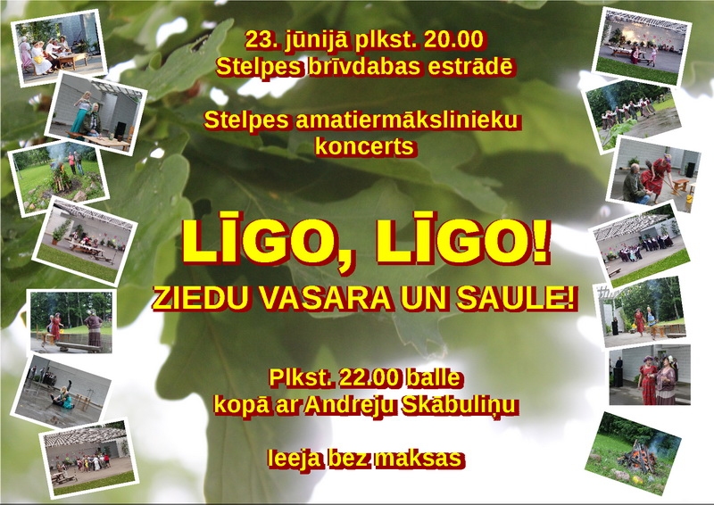 Līgo koncerts un balle Stelpē