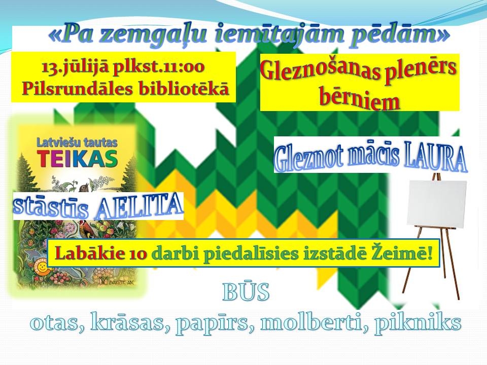 Rundālē – gleznošanas plenērs bērniem