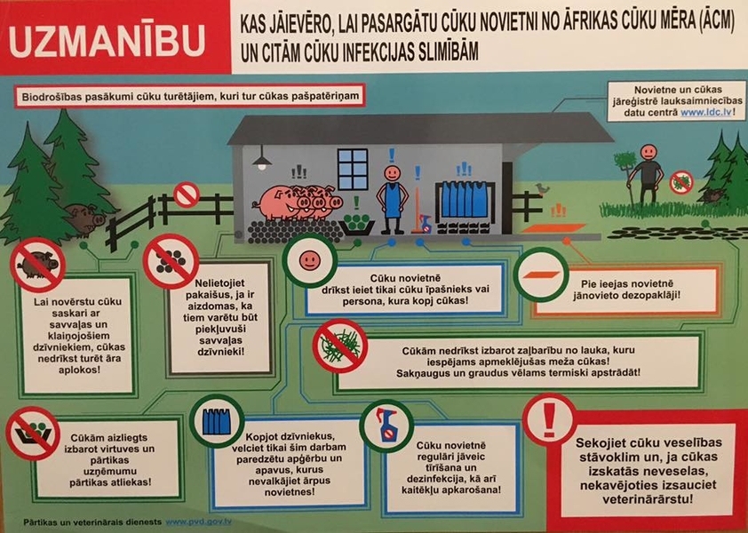 Seminārs medniekiem par Āfrikas cūku mēra vīrusa straujo izplatību