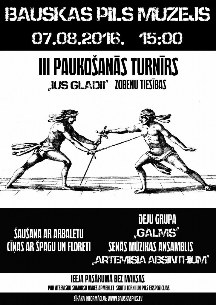 Paukošanās turnīrs Bauskas pilī
