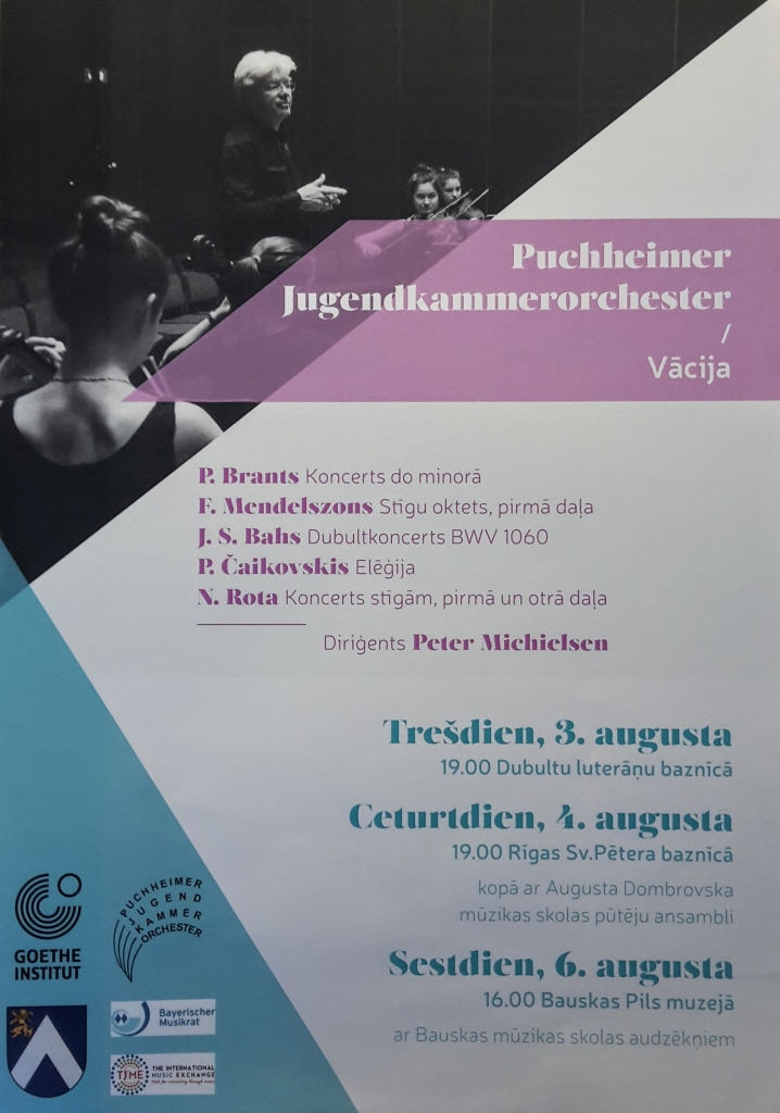 Bavārijas jauniešu kamerorķestris Bauskas pilī