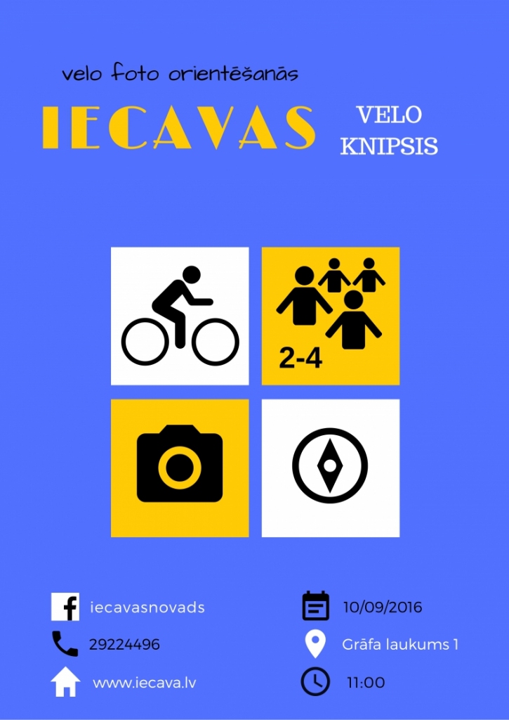 Veloorientēšanās sacensības «Iecavas velo knipsis»