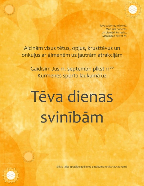 Tēva dienas pasākums Kurmenē