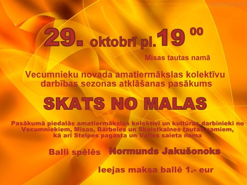 Amatierkolektīvu darbības sezonas atklāšanas pasākums Misā