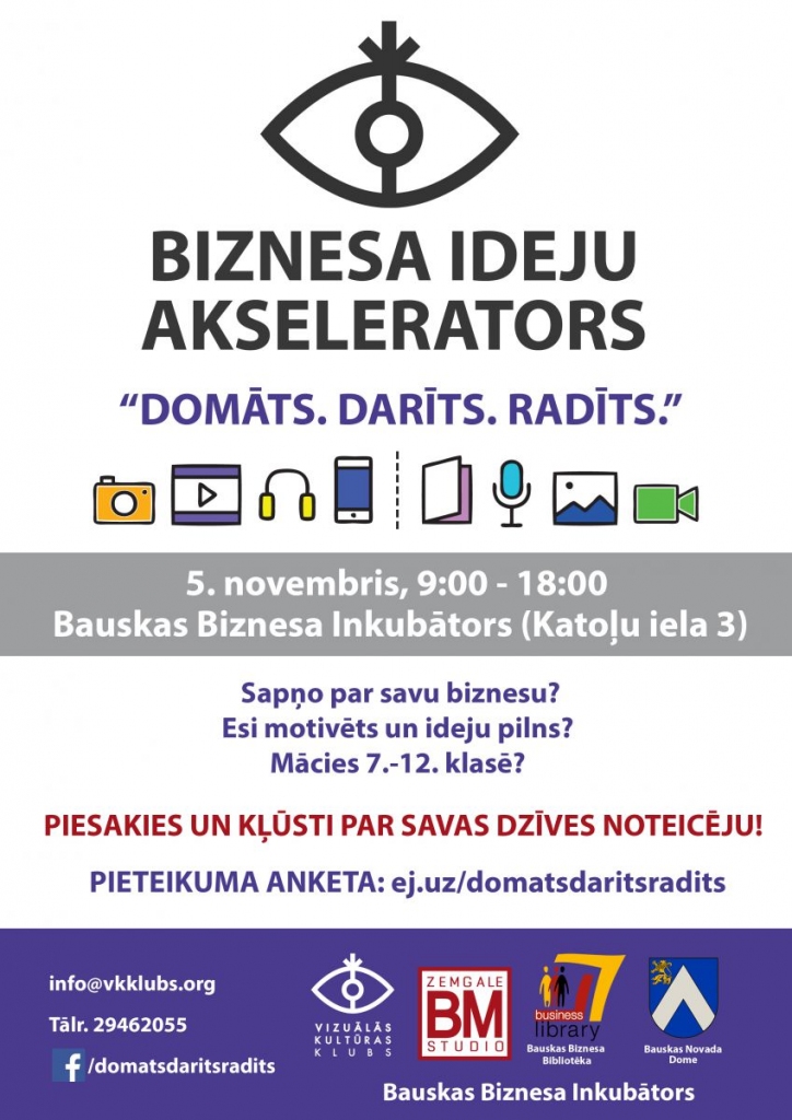 Labo darbu un biznesa ideju akselerators Bauskā