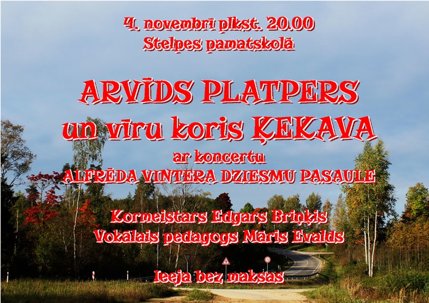 Vīru kora «Ķekava» koncerts Stelpē
