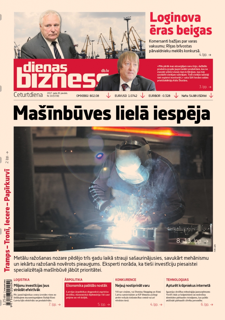 Mašīnbūvei ir labas izaugsmes iespējas