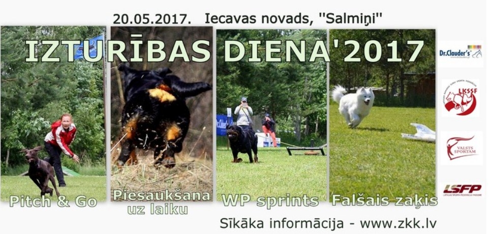 Suņu sacensības Iecavā