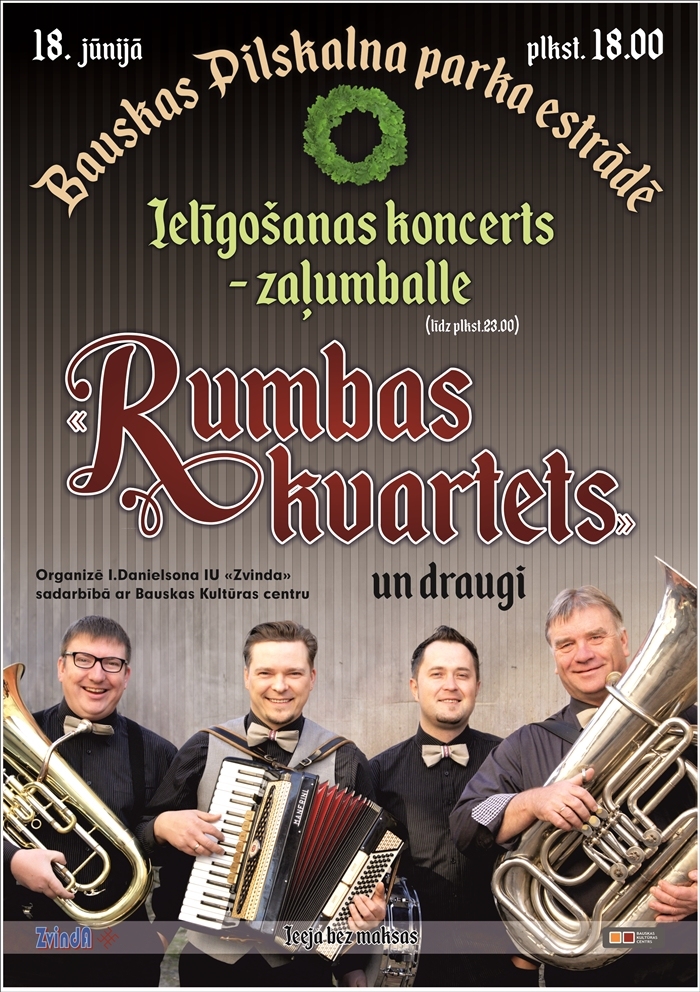 Ielīgošanas koncerts-zaļumballe Bauskā