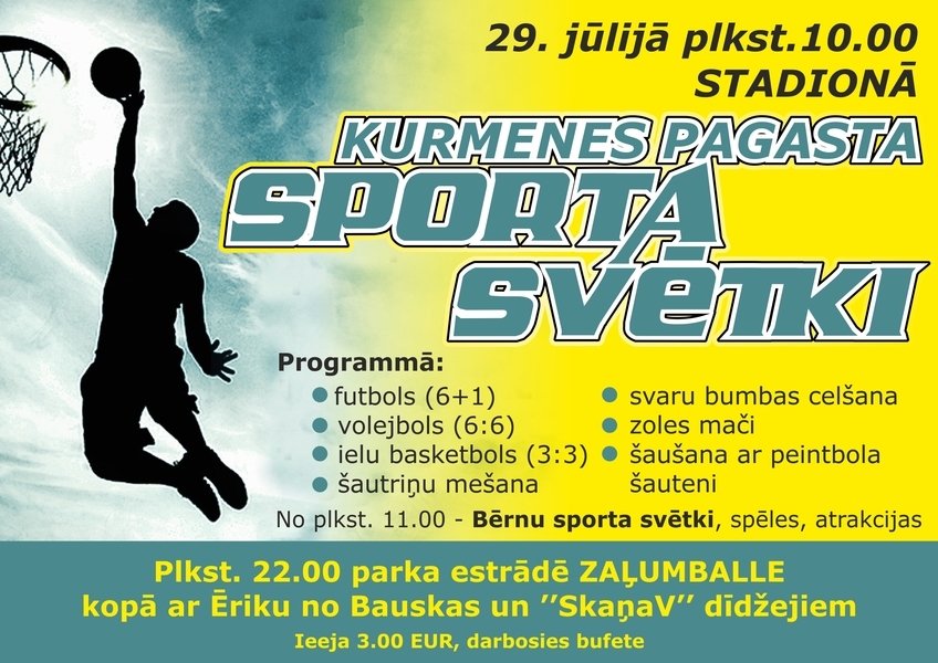 Kurmenes pagasta sporta svētki un zaļumballe