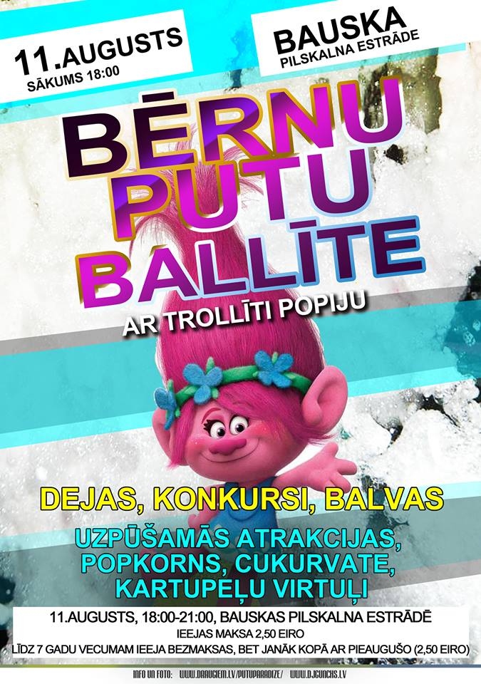 Bērnu putu ballīte Bauskā