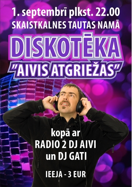 Diskotēka Skaistkalnes tautas namā