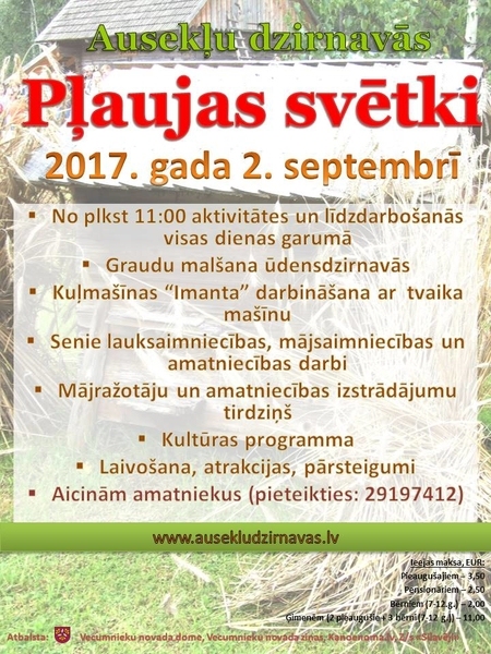 Pļaujas svētki «Ausekļu dzirnavās»