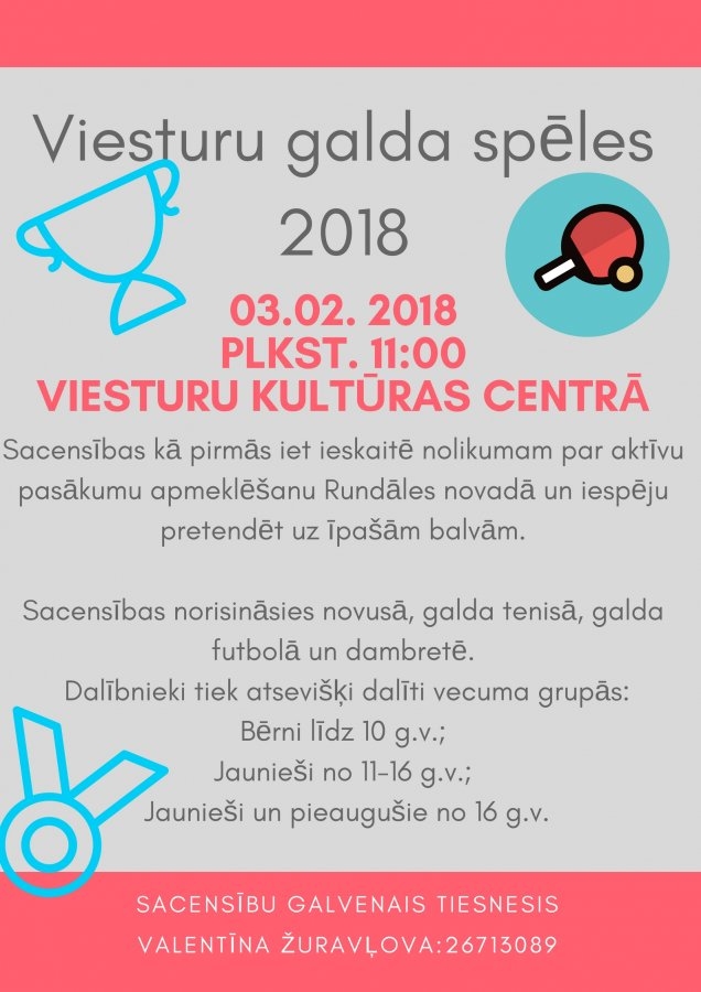 Viesturu pagasta galda spēles