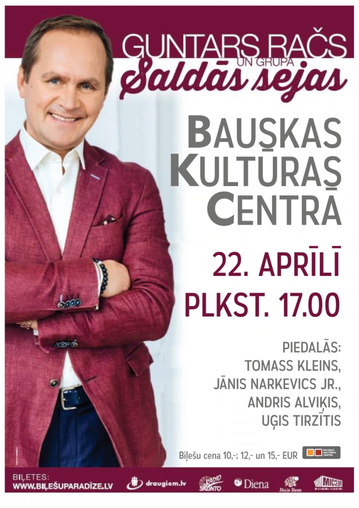 Guntara Rača koncerts Bauskā
