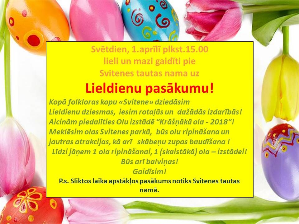 Lieldienas Svitenē