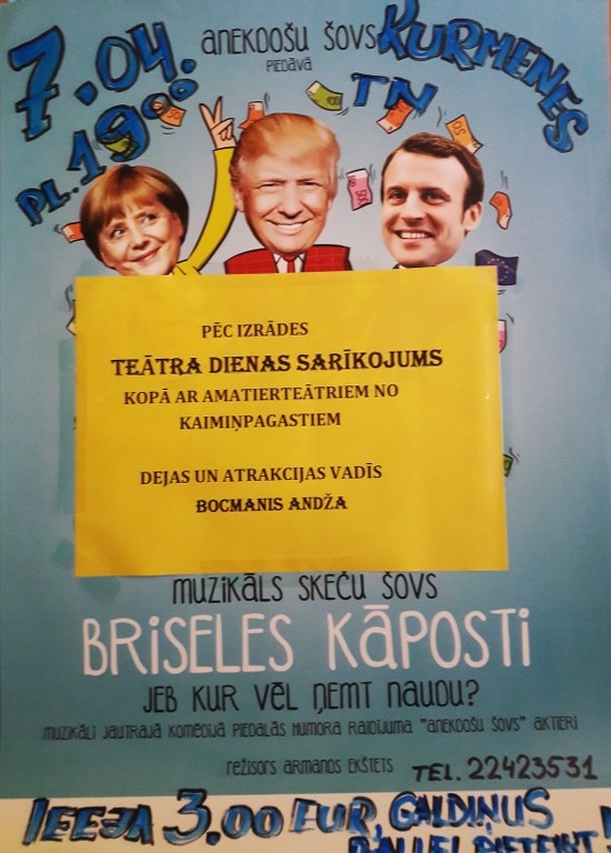 Teātra dienas sarīkojums Kurmenē