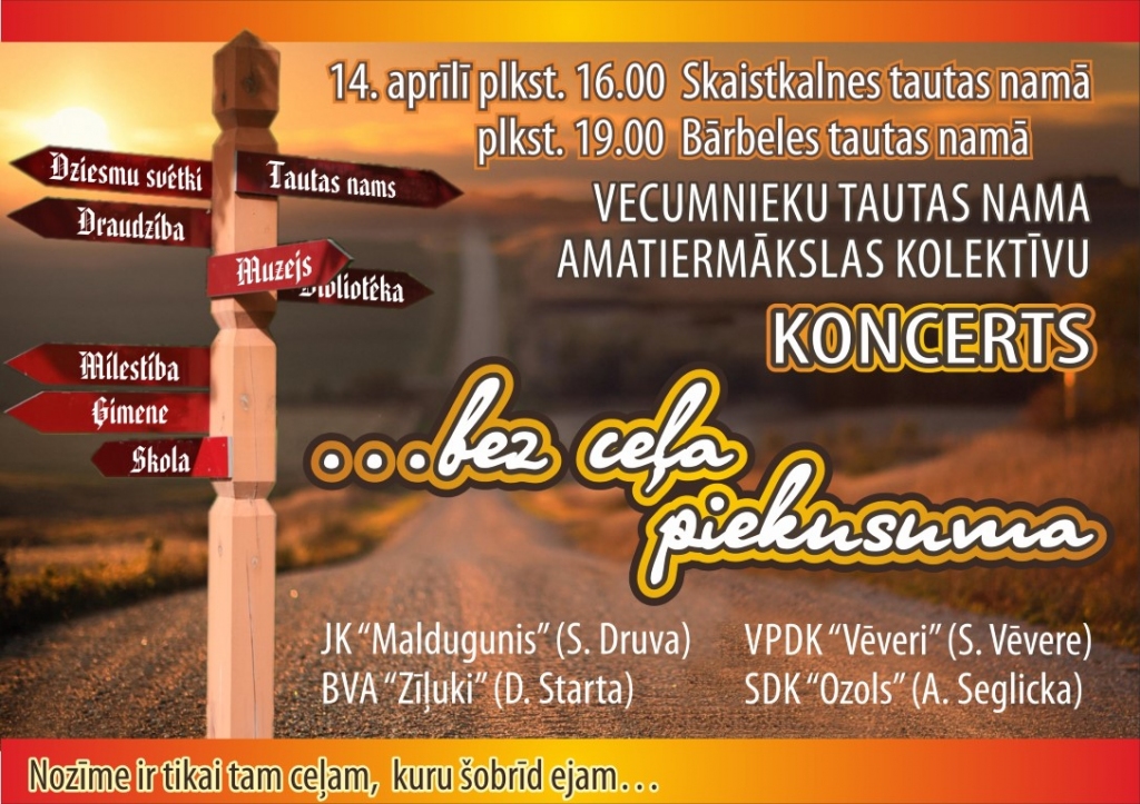 Amatierkolektīvu koncerts un balle Bārbelē