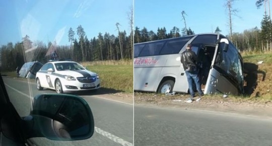 Autobusa avārijā uz Bauskas šosejas cietuši pieci cilvēki