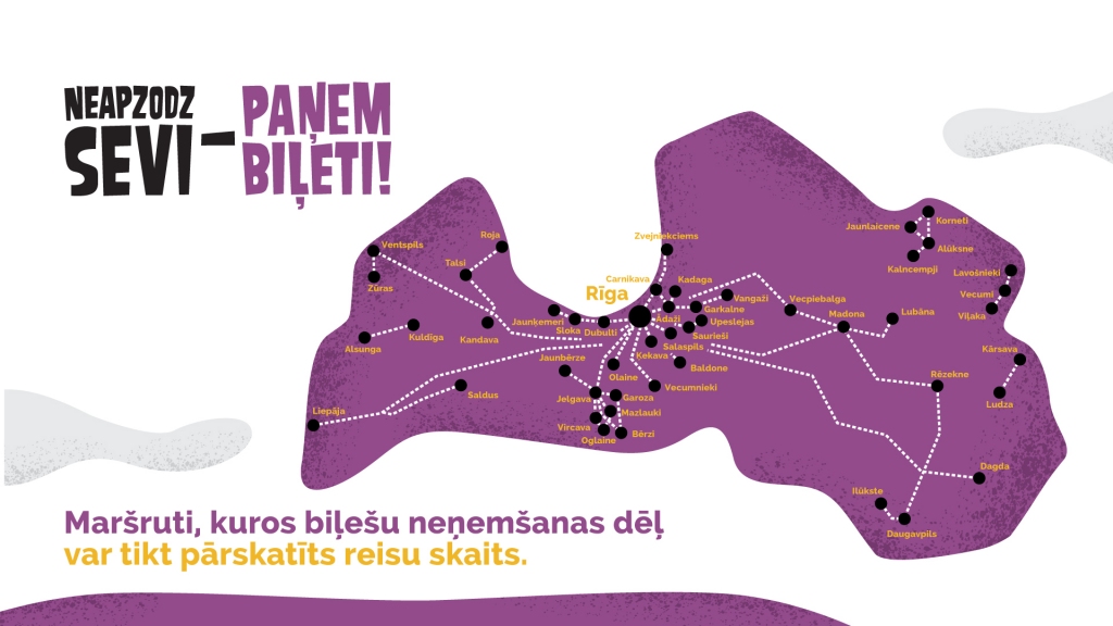 Aicina pasažierus pieprasīt braukšanas biļetes