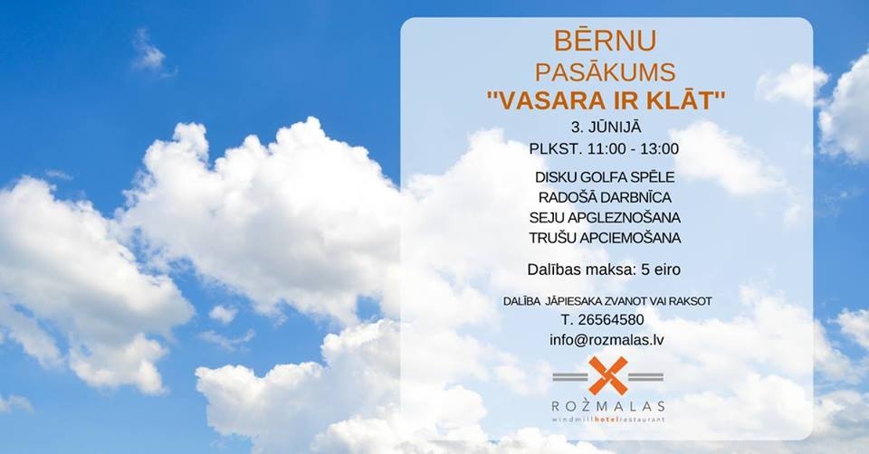 «Rožmalās» – pasākums bērniem
