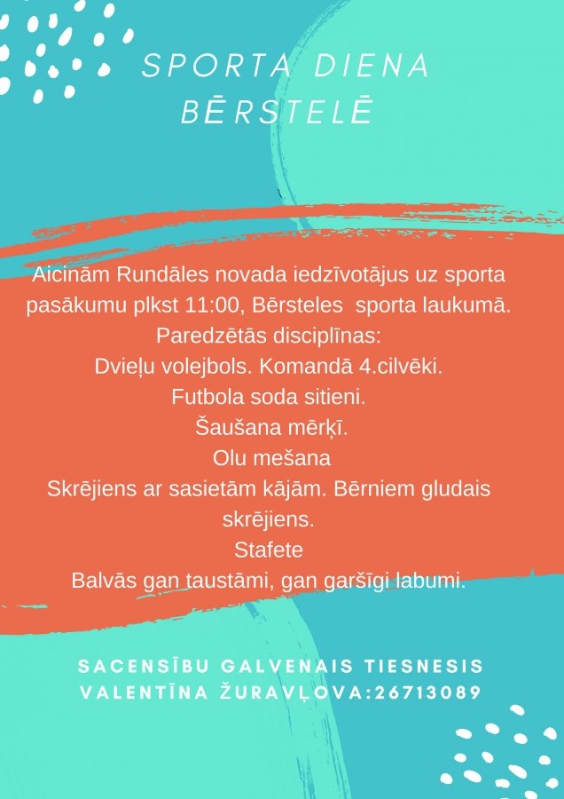 Sporta diena Bērstelē