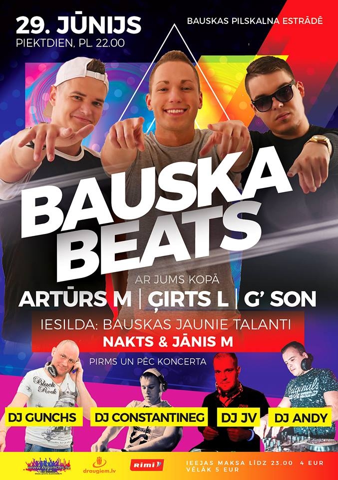 Diskotēka Bauskas pilskalnā