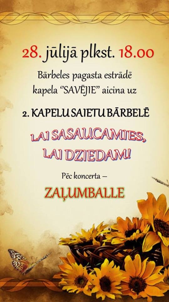 Kapelu saiets Bārbelē