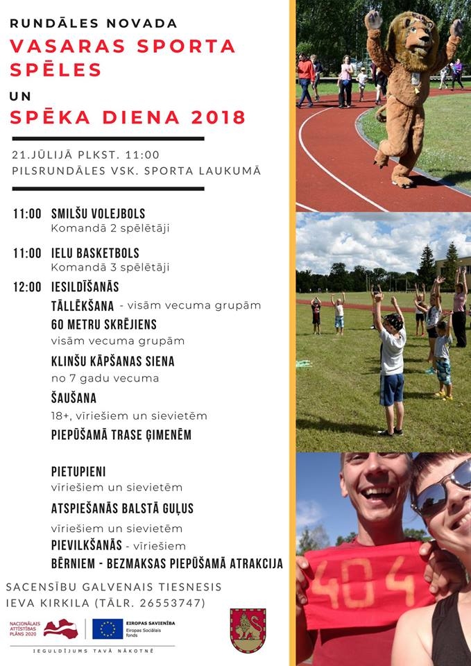 Rundāles novada vasaras sporta spēles un spēka diena