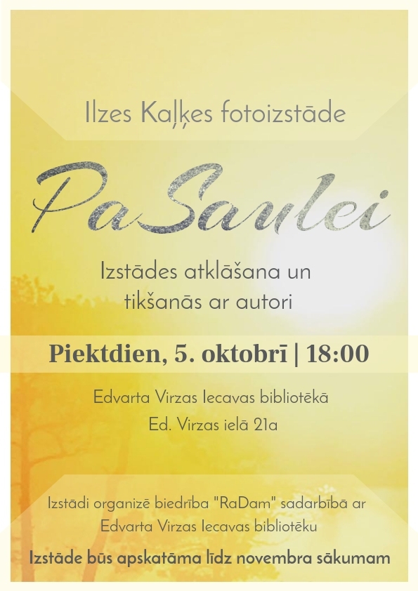 Fotogrāfiju izstādes atklāšana Iecavā