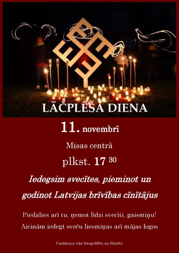 Lāčplēša dienas pasākums un teātra izrāde Misā