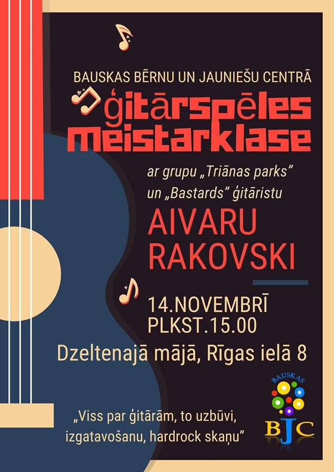 Ģitārspēles meistarklase Bauskas BJC
