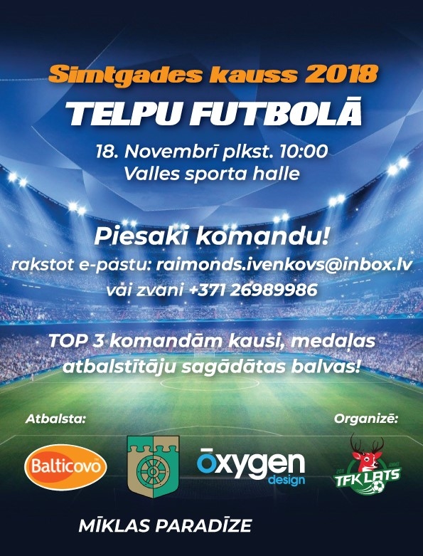 Telpu futbols Vallē