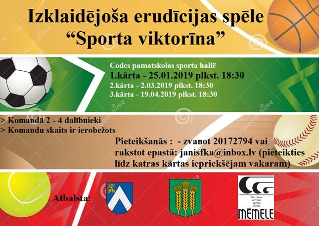 Sporta viktorīnas vakars Codē