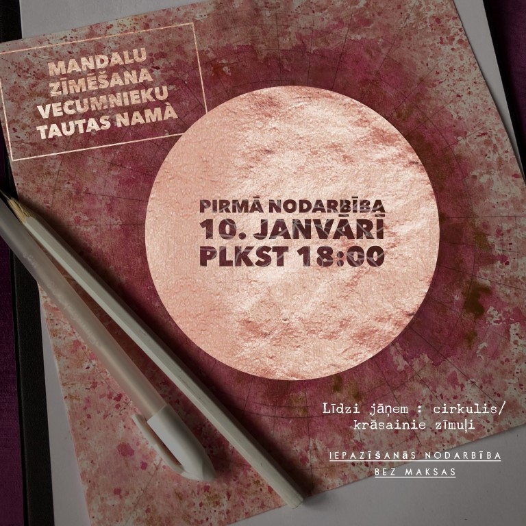 Mandalu zīmēšana Vecumniekos