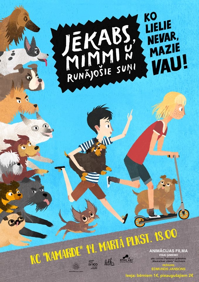 Animācijas filma «Jēkabs, Mimmi un runājošie suņi» Uzvarā