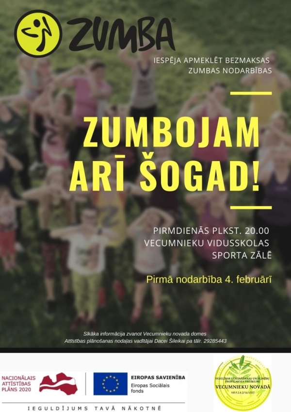 Zumbas nodarbības Vecumniekos