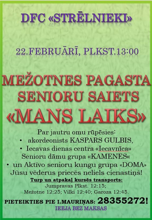 Mežotnes pagasta senioru saiets