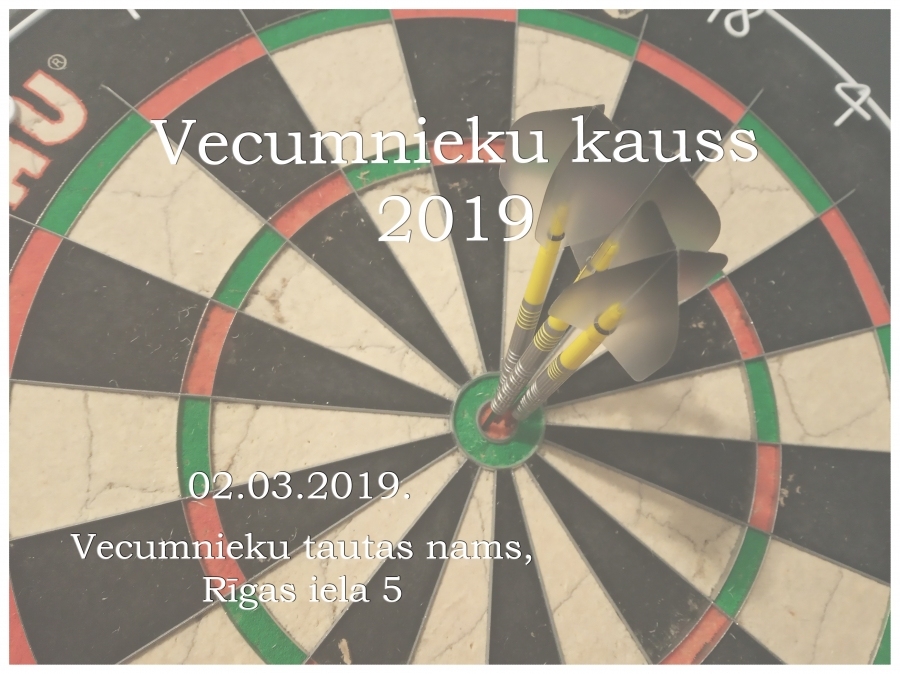 «Vecumnieku kauss 2019» šautriņu mešanā