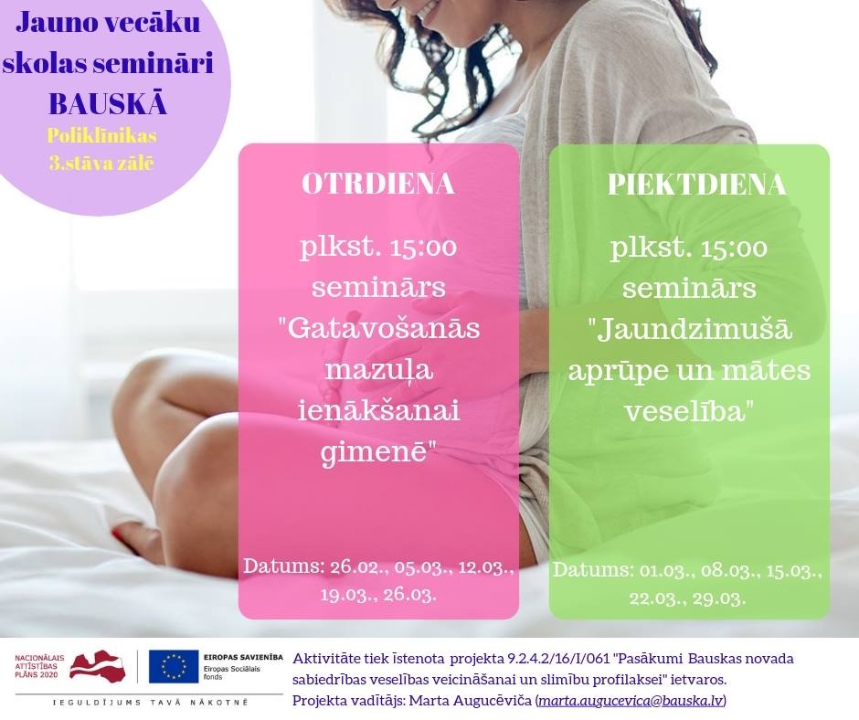 Bauskā – seminārs jaunajiem vecākiem