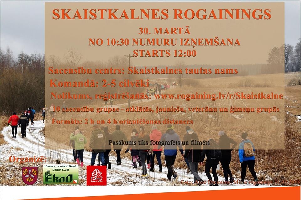 Rogainings Skaistklanē