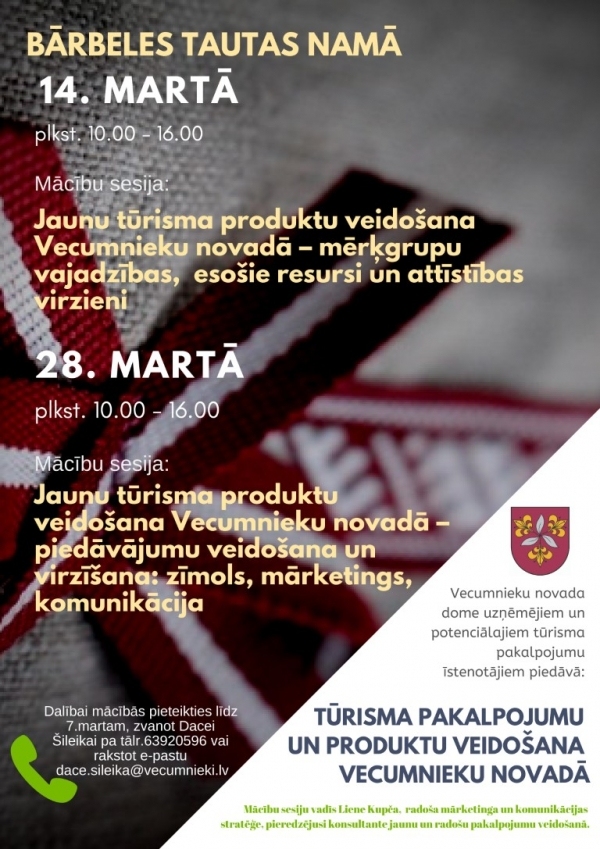 Bārbelē – mācību sesija par tūrismu
