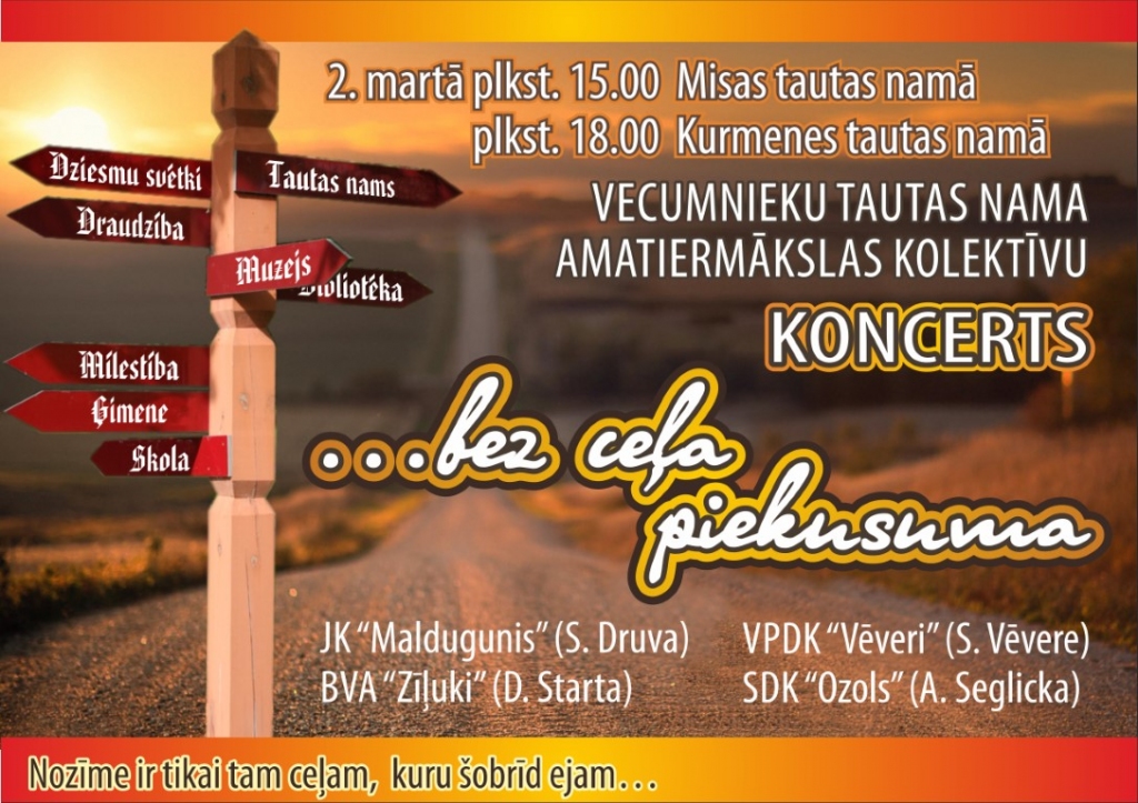 Amatiermākslas kolektīvu koncerts Kurmenē